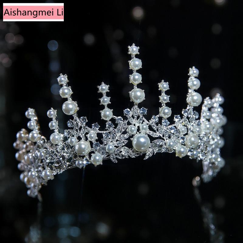 Cài Tóc Hình Vương Miện Đính Đá Sang Trọng Cho Cô Dâu