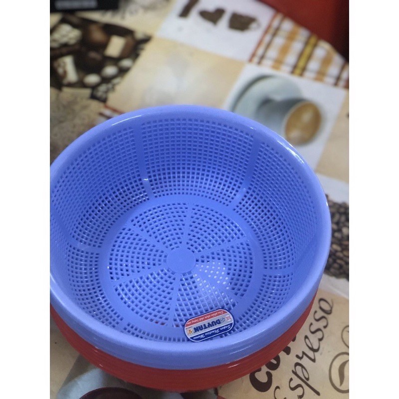 RỔ TRÒN 2 TẤT NHỰA DUY TÂN, MÀU NGẪU NHIÊN