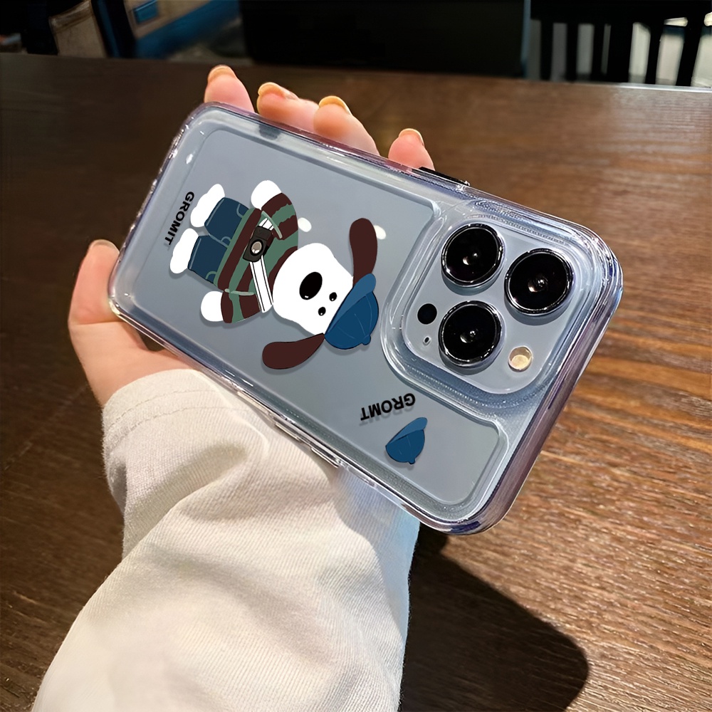 Ốp Điện Thoại Trong Suốt Hình Chú Chó Gromit Cho iphone 14ProMax 14Plus 13 11 12 7Plus X XR XS Max 8 7