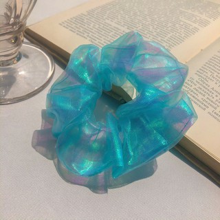 Dây buộc tóc, cột tóc Scrunchies Hologram lấp lánh