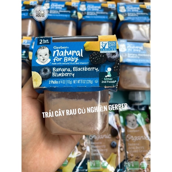 TRÁI CÂY NGHIỀN GERBER LOẠI 1 CẶP
