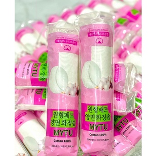 Bông tẩy trang BOB Hàn Quốc Mytu sợi bông tự nhiên- 100 miếng