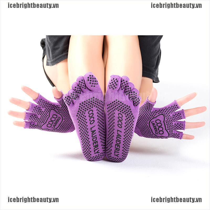 Vớ Cotton Nhiều Màu Chống Trượt Bảo Vệ Toàn Diện Dành Cho Nữ Tập Yoga Gym