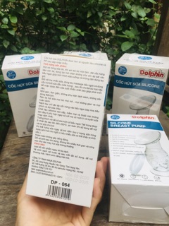 Cốc hút + hứng sữa sillicon Dolphin