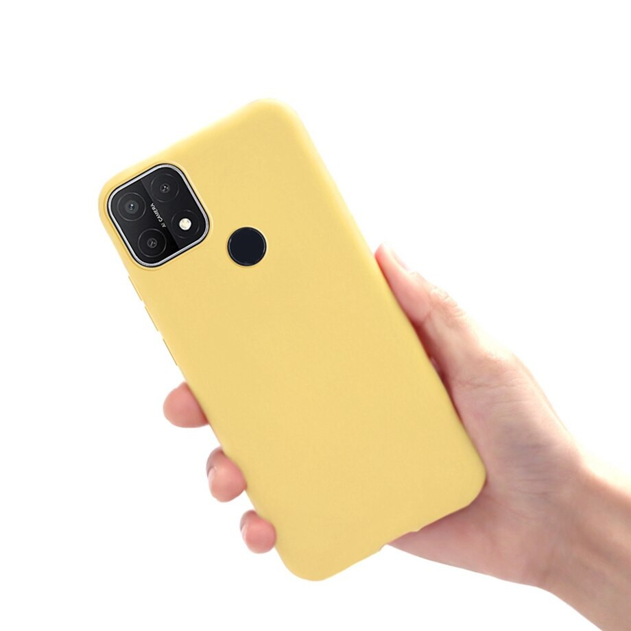 Ốp Điện Thoại Silicone Màu Trơn Kiểu Dáng Đơn Giản Cho Oppo A15 A 15 A 15s Cph2179 A15S 6.52 "