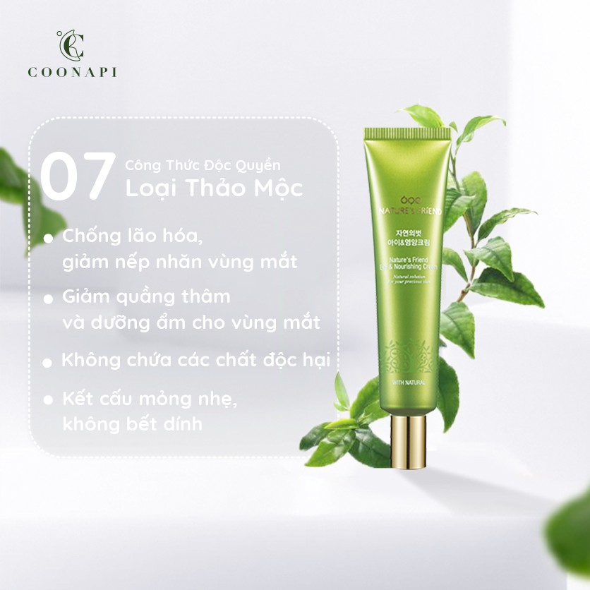 Kem Dưỡng Da Vùng Mắt Giảm Nhăn Và Thâm Quầng Mắt Thiên Nhiên Thảo Mộc Nature's Friend Eye & Nourishing Cream 40g | BigBuy360 - bigbuy360.vn