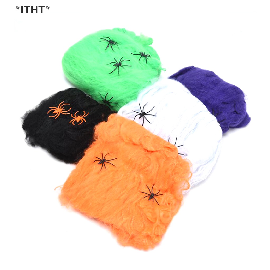Mạng Nhện Trang Trí Halloween Có Thể Kéo Dài