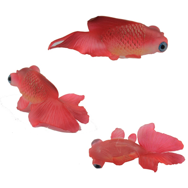 Cá Vàng Nhỏ Bằng Cao Su Mềm Trang Trí Bể Cá