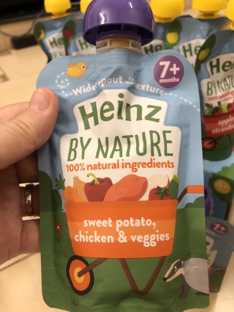 [Hàng nội địa Anh] Bột dặm hoa quả hữu cơ ăn liền cho bé 7m+ hãng Heinz