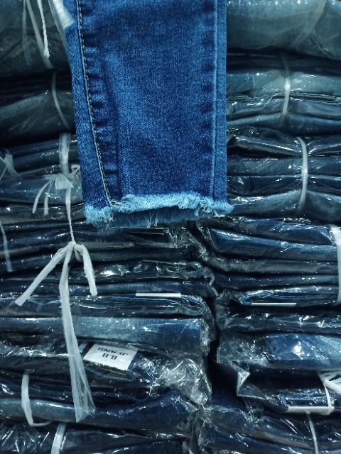 Quần jean nữ thời trang cào nhẹ có size đại ạ 1113