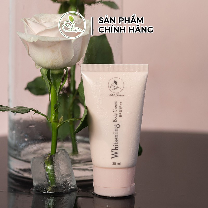 [Mã FMCG8 - 8% đơn 250K] Kem dưỡng toàn thân MiniGarden Whitening Body Cream SPF 25 PA ++ 35ML dưỡng làn da sáng PV1013