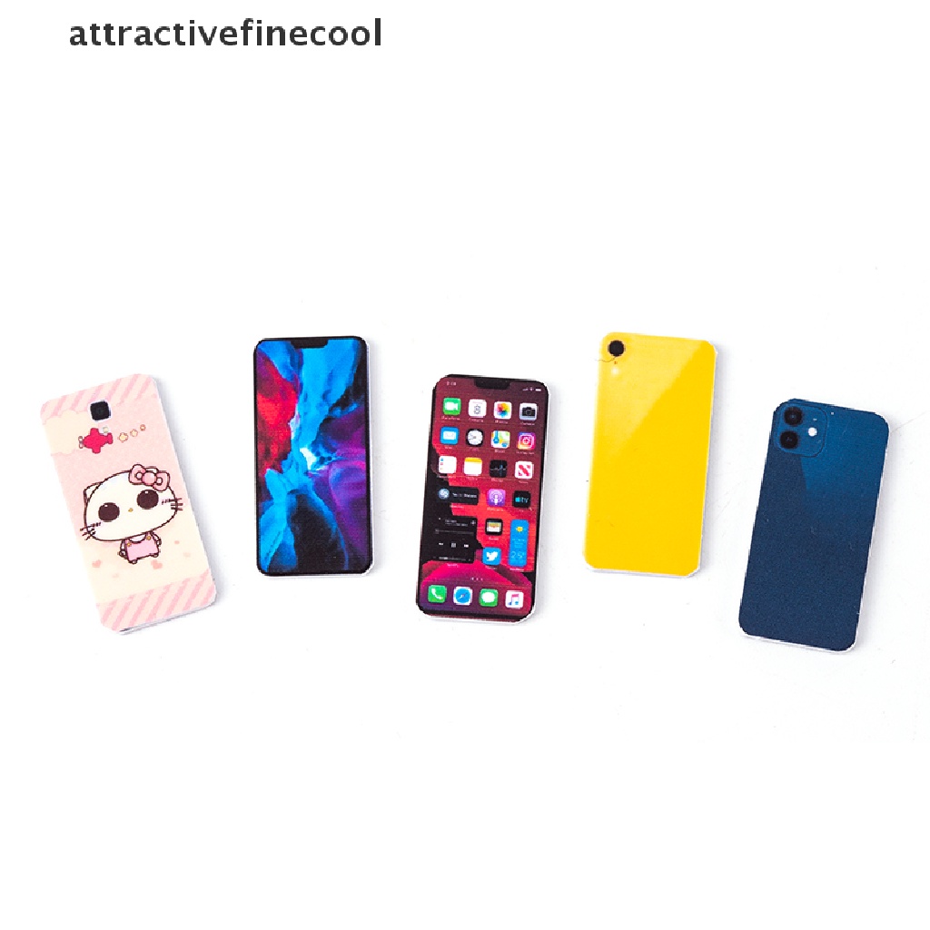 Mô Hình Điện Thoại Di Động Mini Tỉ Lệ 1: 12 Dùng Để Trang Trí Nhà Búp Bê