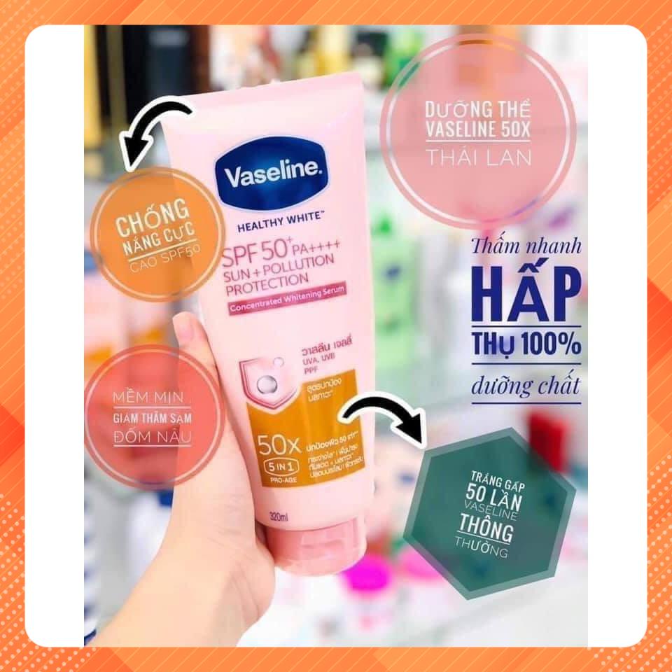 Dưỡng thể VASELINE 50X Thái Lan