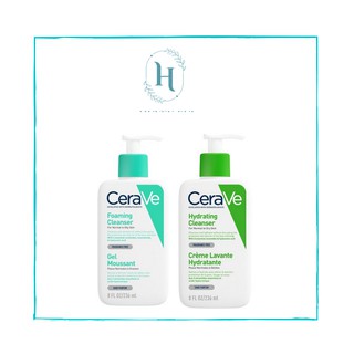 Sữa rửa mặt Cerave Foaming Facial Cleanser bản Pháp Cerave da dầu & Da Khô các size 236ml