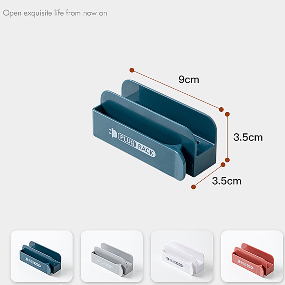 Giá đỡ phích cắm điện dán tường thiết kế tiện dụng