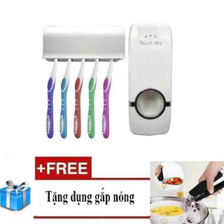 Dụng cụ nhả kem đánh răng tự động Touch Me + Tặng dụng cụ gắp nóng nhà bếp