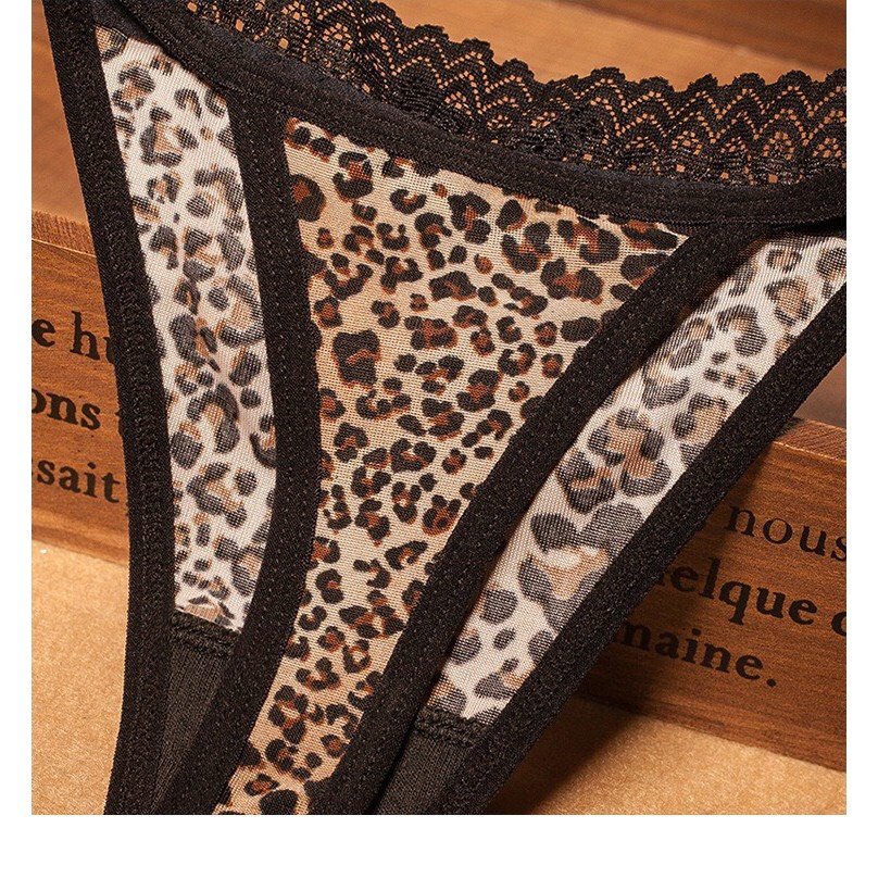 Quần Lót Nữ - Quần Lót Ren Lọt Khe họa tiết hổ báo sexy quyến rũ DAN STORE MÃ 2227