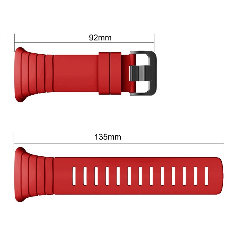 Dây đeo thay thế chất liệu silicon thiết kế nhiều lỗ thời trang cho Suunto Core