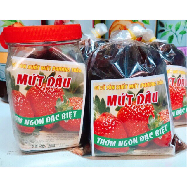 Mứt Dâu Đà Lạt gói 500g