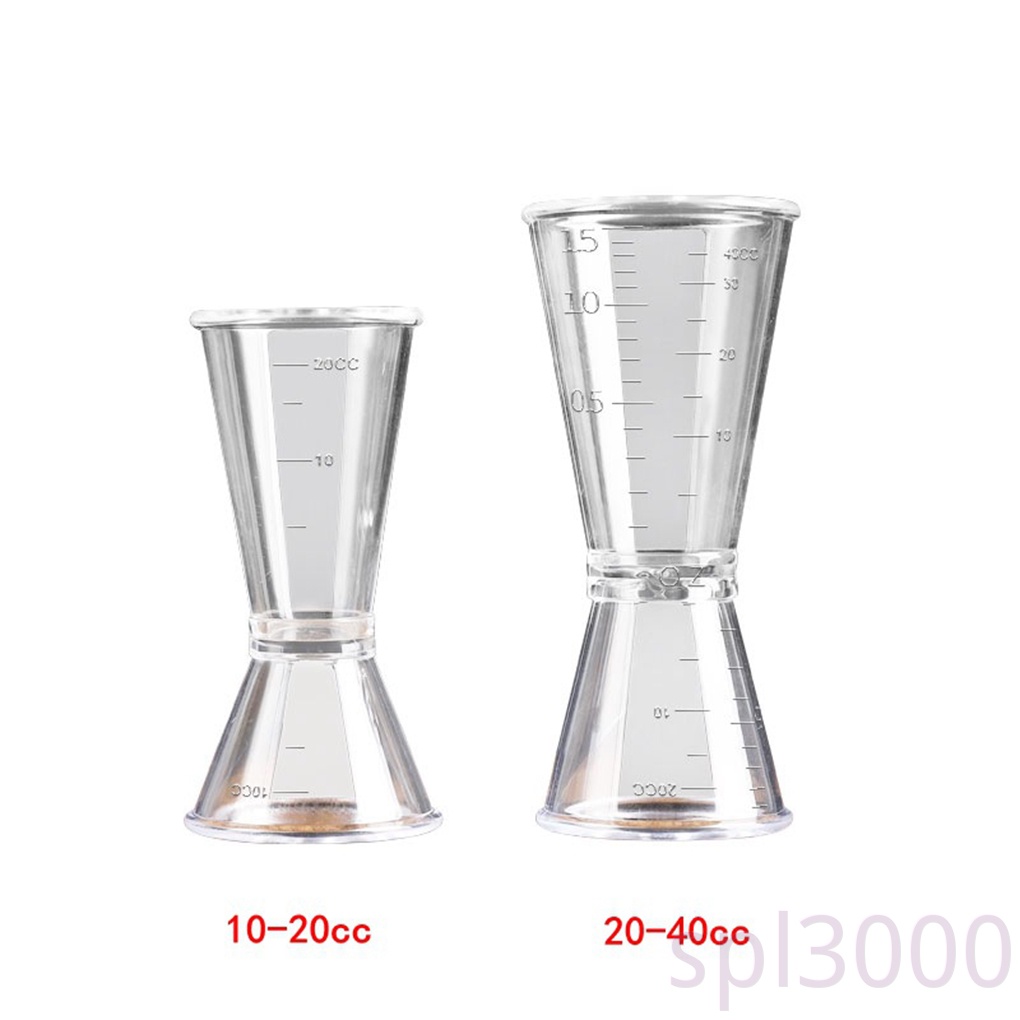 Cốc đong bằng nhựa trong suốt dùng cho pha chế gia đình/quán bar tiện lợi