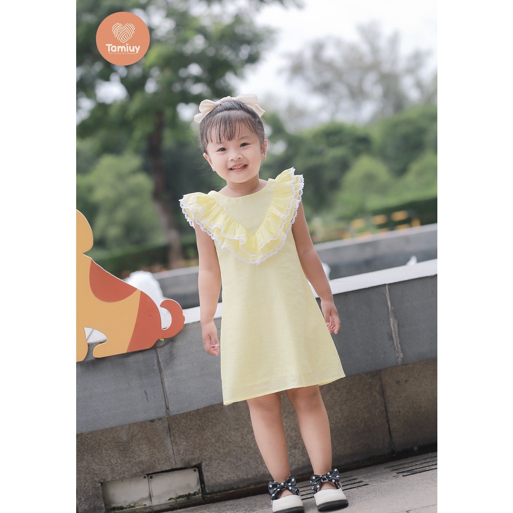 Đầm Cho Bé Gái Tamiuy Thiết Kế Xẻ Hình Tim Sau Lưng Dáng Cổ Bèo Phong Cách Ngày Hè Đơn Giản Cho Bé Từ 6 Tháng - 1 Tuổi