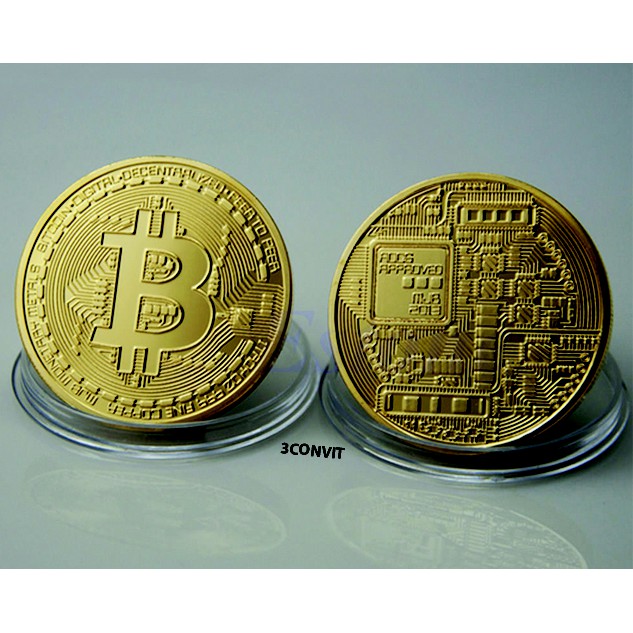  Đồng xu Bitcoin lưu niệm