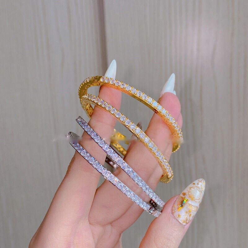 𝗩𝗼̀𝗻𝗴 𝘁𝗮𝘆 full xoàn bạch kim/mạ vàng bền màu Kami | BigBuy360 - bigbuy360.vn