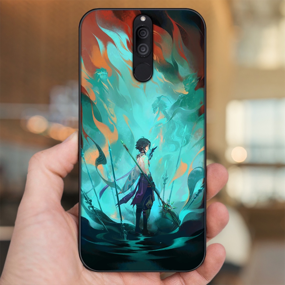 Ốp lưng Huawei Nova 2i viền đen in hình Xiao Genshin Impact