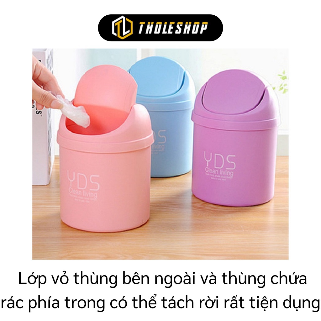 [SGD] Thùng Rác Mini - Thùng Đựng Rác YBS Nắp Lật Kích Cỡ Nhỏ Để Bàn Loại Tốt 9268