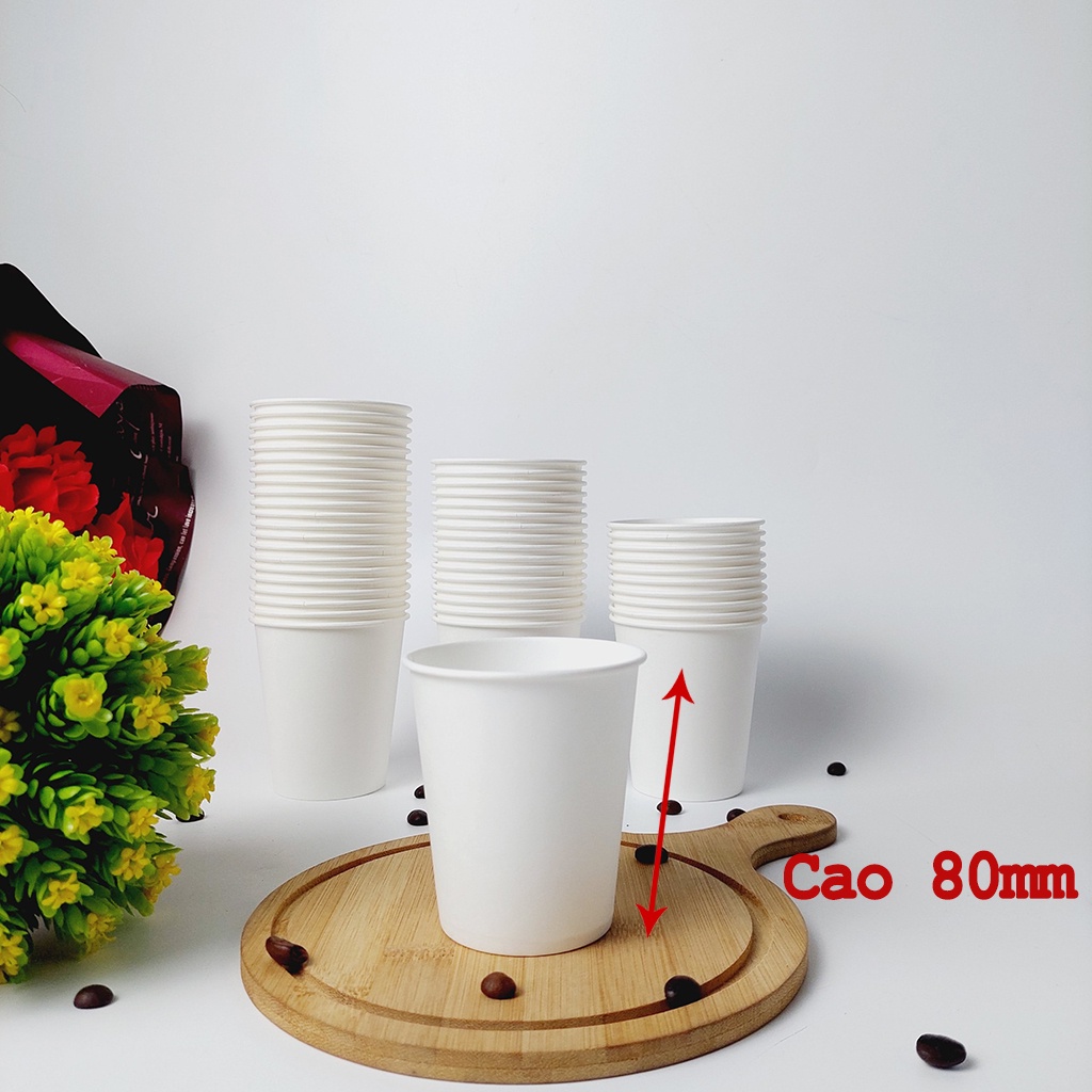 50 chiếc cốc giấy 210ml - 7oz hàng cao cấp hàn quốc