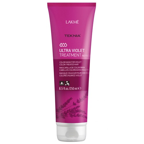 [Lakme-chính hãng] Kem hấp dưỡng màu cho tóc nhuộm màu tím Lakme Teknia Ultra Violet 250ml New 2020