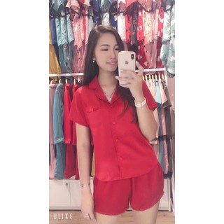 [ SIÊU RẺ ] Bộ đồ nữ lụa trơn viền bèo