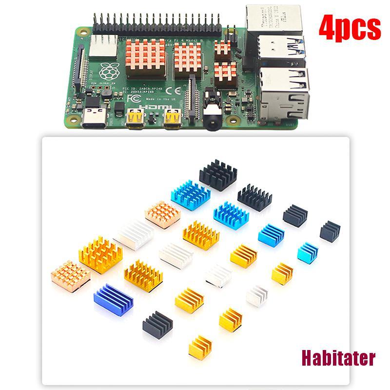 Set 4 Bộ Tản Nhiệt Chuyên Dụng Cho Raspberry Pi 4b