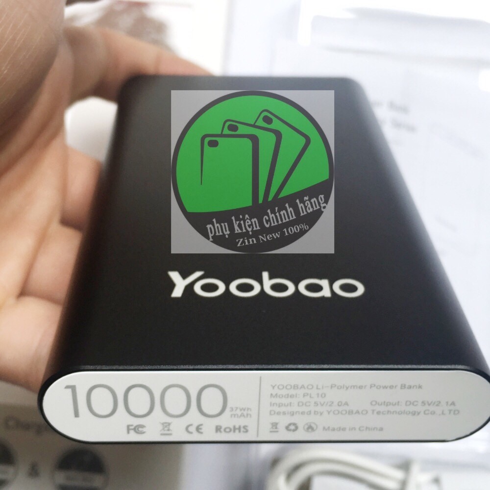 Sạc dự phòng YOOBAO PL10 - 10000mAh Chính Hãng nguyên SEAL