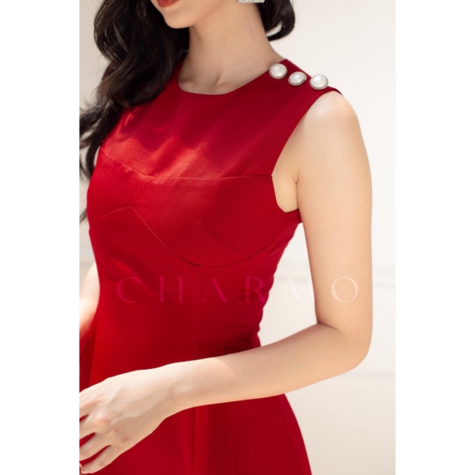 (Free ship) Đầm FORD Cụt Tay Có Đính Cườm Vạ Trên Vai Áo Siêu Hot UP HHP Fashion