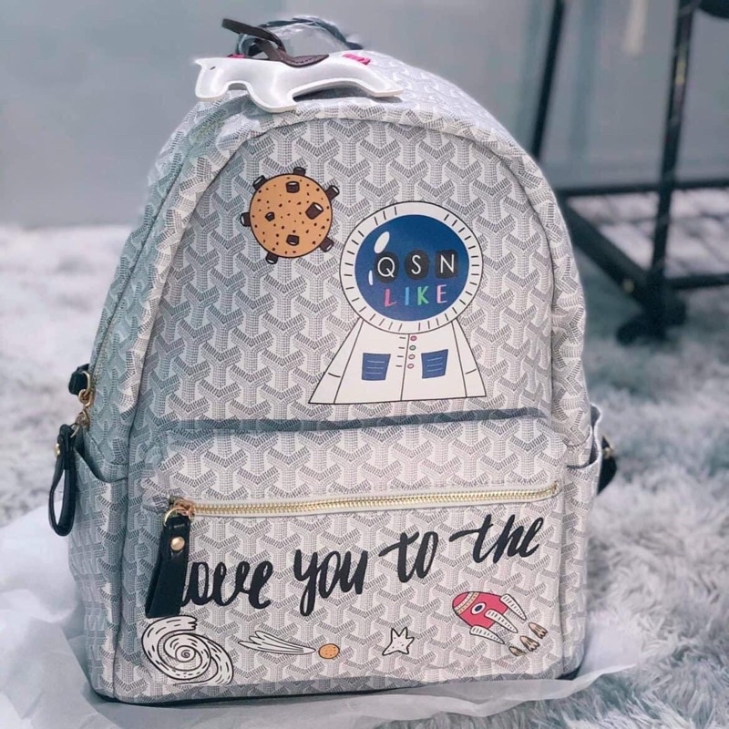 [Hàng Sẵn] Balo 💎 QSN Edmond Backpack 💎 Có video cận cảnh balo siêu xinh, tặng móc khoá ngựa hermes đủ nàu