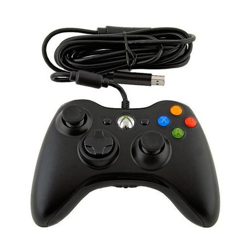 Tay cầm Chơi Game Microsoft Xbox 360 Full box Có Rung - Tay Cầm Có Dây Dùng Cho PC, Laptop chơi full skill FO4, FO3