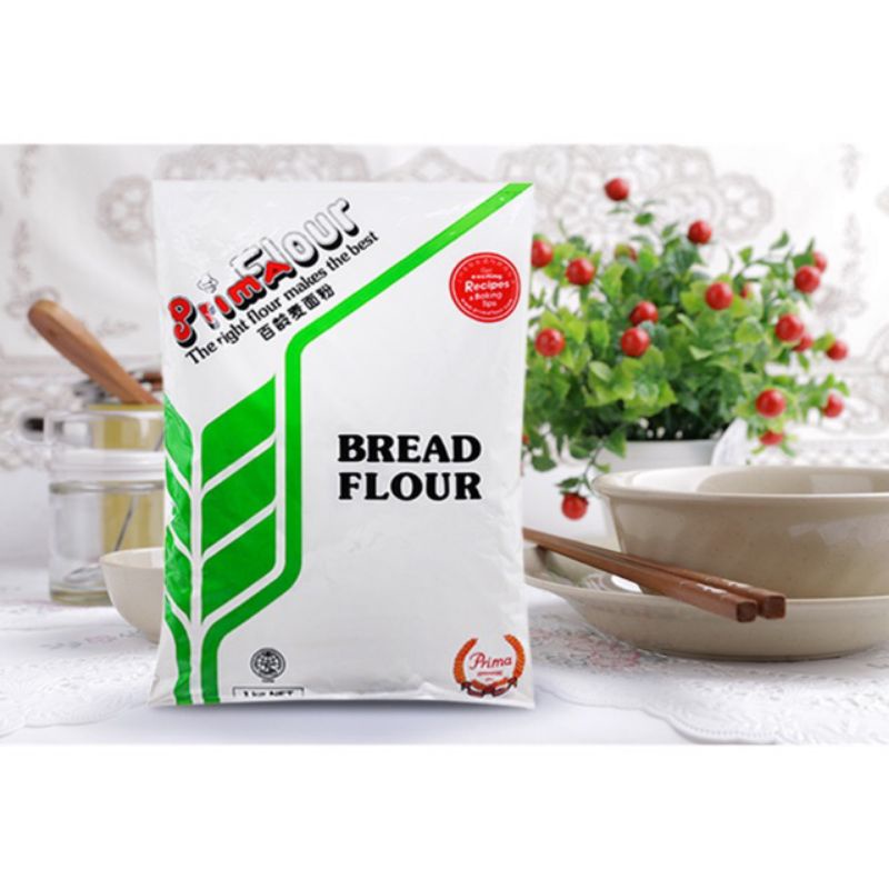 Bột PRIMA Số 13 - Bánh Mì Bread Flour Màu XANH LÁ - 1Kg