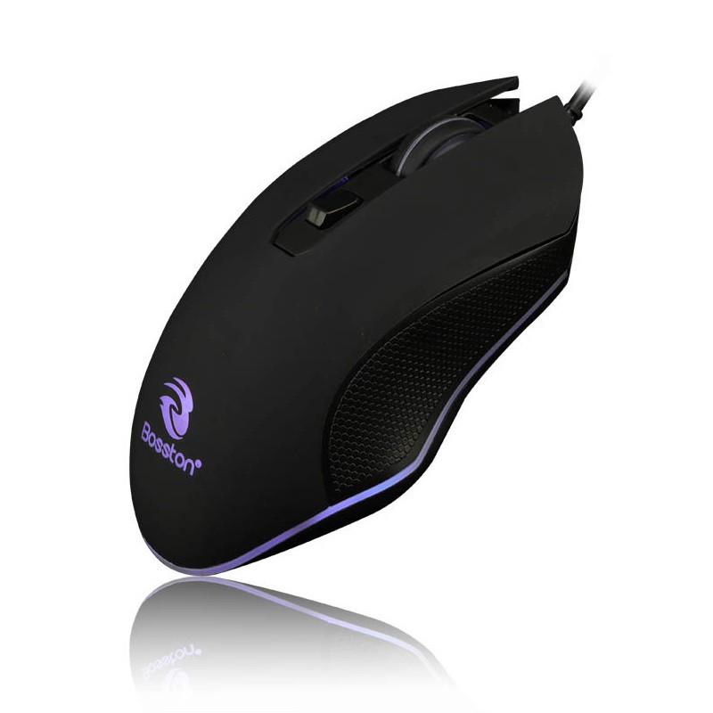 Chuột có dây Bosston GM600 Led đa màu cực đẹp (Đen) | BigBuy360 - bigbuy360.vn