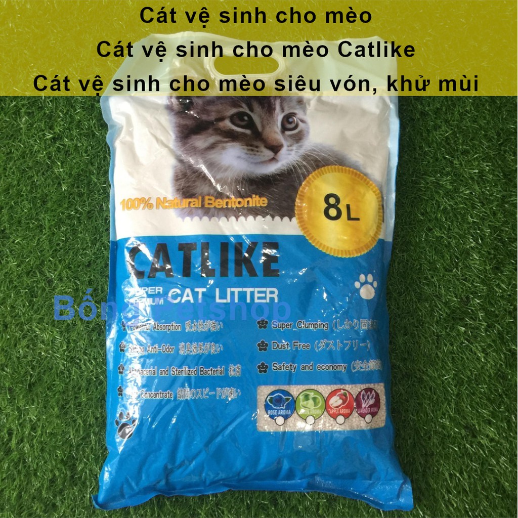 Cát vệ sinh cho mèo - Cát mèo Catlike - Cát vệ sinh cho mèo siêu vón, khử mùi