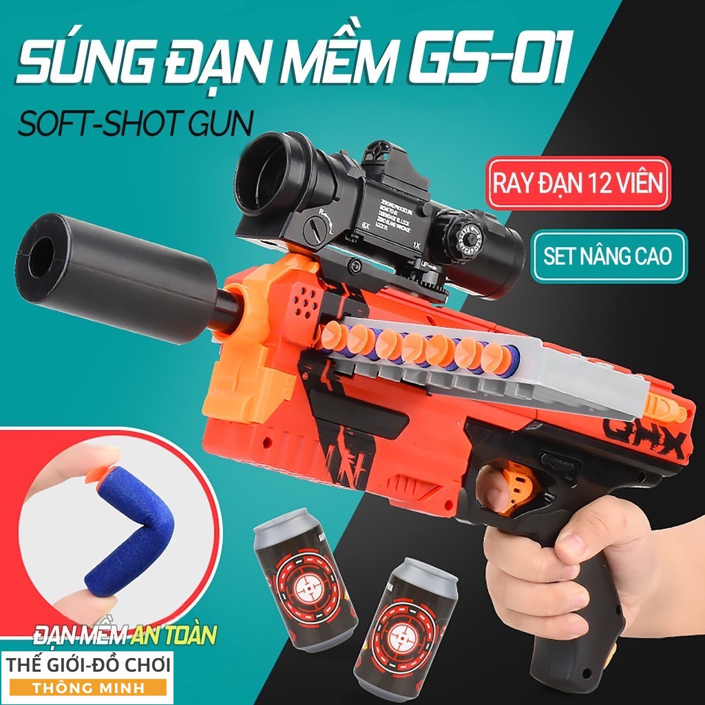 Đồ Chơi nerf cao cấp Vận Động Ngoài Trời an toàn cho bé