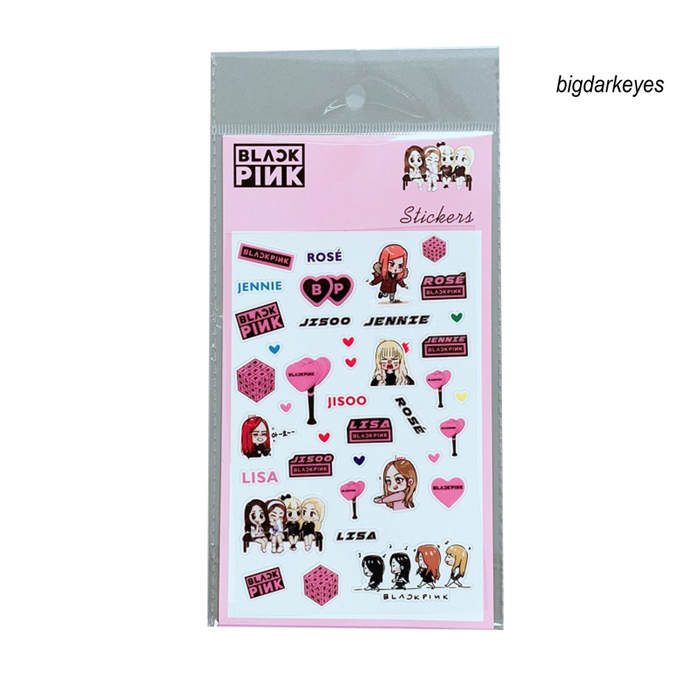 Miếng Dán Trang Trí Bằng PVC Hình Kpop BTS Blackpink Twice