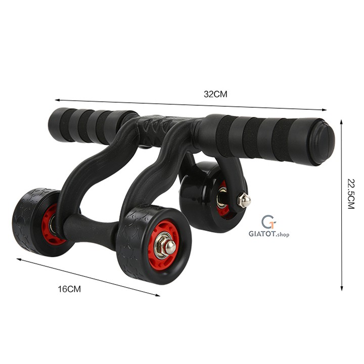 Con lăn tập bụng 3 bánh đa năng, Dụng cụ tập thể dục Tummy Trimmer giảm mỡ