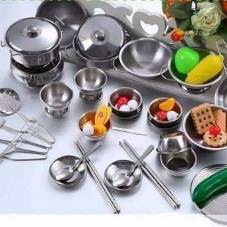 Bộ đồ chơi nấu ăn bằng inox