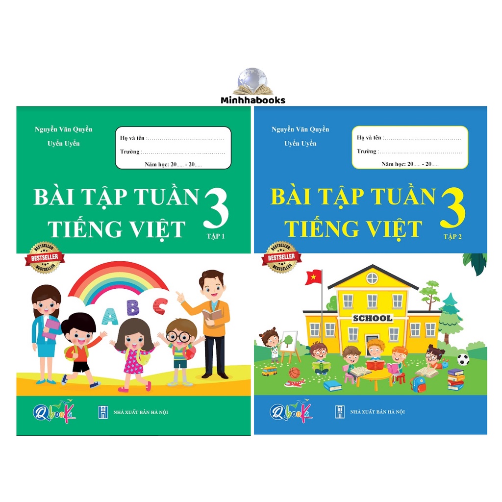 Sách - Lớp 3 Combo Bài Tập Tuần Tiếng việt bộ 2 cuốn