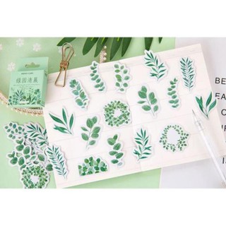 Bộ 45 Sticker Hàn Quốc hình Cây Cỏ dán trang trí E18
