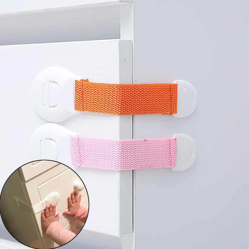 Dây Khóa Cửa/Tủ Lạnh/Cửa Tủ Lạnh Bảo Vệ An Toàn Cho Bé Chống Chấn Thương