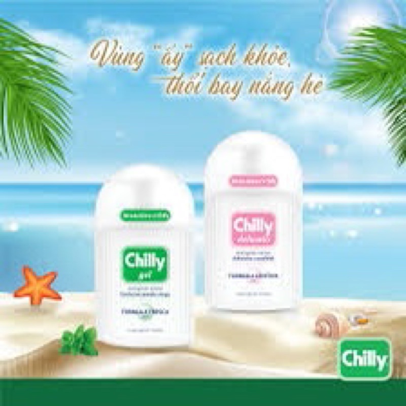 Dung dịch vệ sinh phụ nữ Chilly Delicato - Dưỡng mềm mại, sạch dịu êm -  số 1 tại Italy - (200ml/chai)