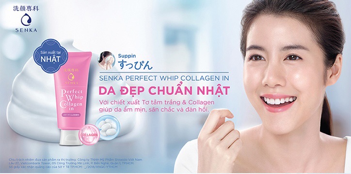 Sữa Rửa Mặt Dưỡng Ẩm Mịn & Săn Chắc Da Senka Perfect Whip Collagen In 120g