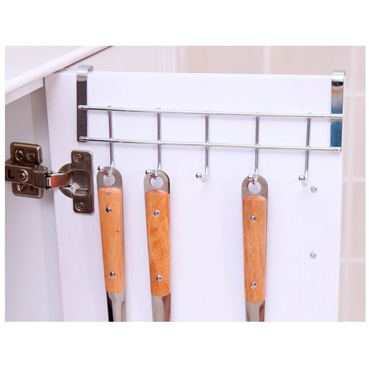 Khung Móc Treo Nồi Sau Tủ Bếp 5 Móc Kiểu 5